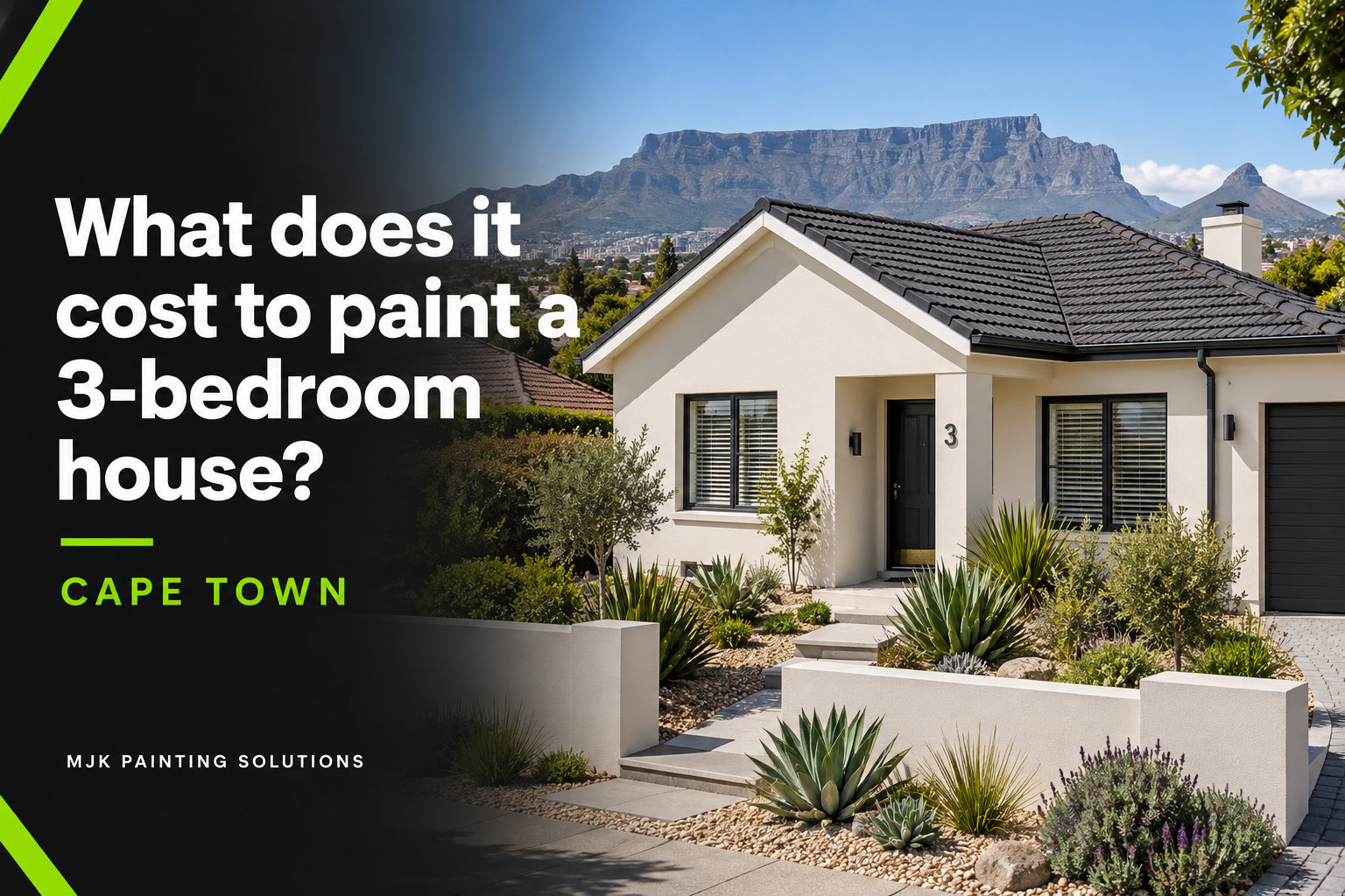 Cost to Paint a 3-Bedroom House in Cape Town